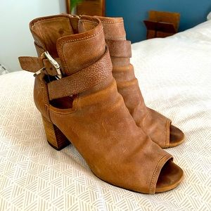 Donald Pliner Cognac Booties